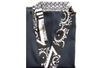 Chef Jacket - Navy w/print border