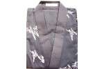 Chef Jacket - Navy w/white bamboo print