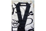 Chef Jacket - white print w/blue border