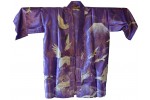 U1129 Short Kimono Purple